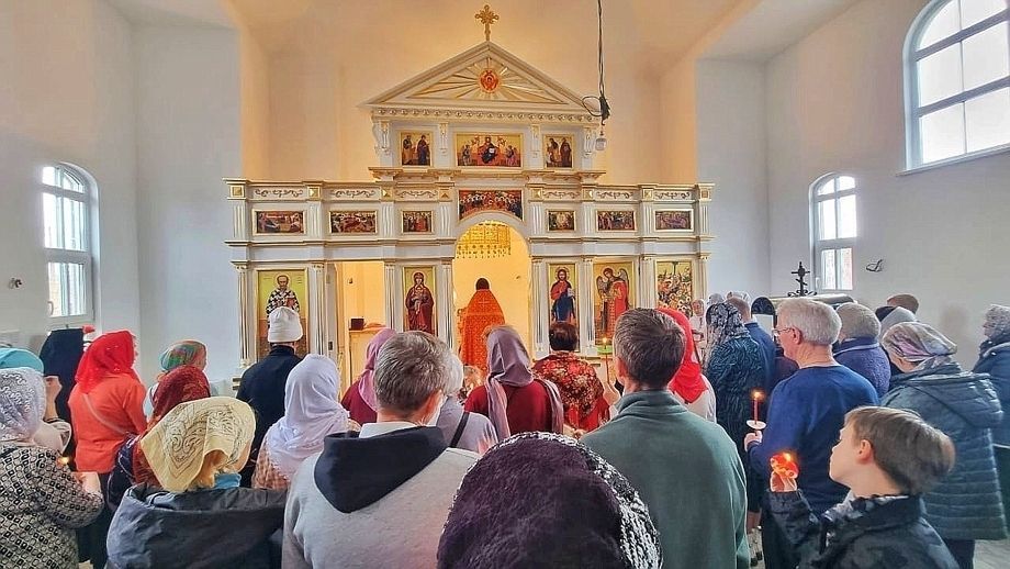 Пасха в храме Богоявления